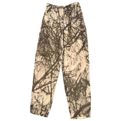 Pre-owned American Retro Trousers In Grey
