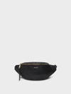 Dkny Sally Leather Belt Bag, Created For Macy's In Black/gold