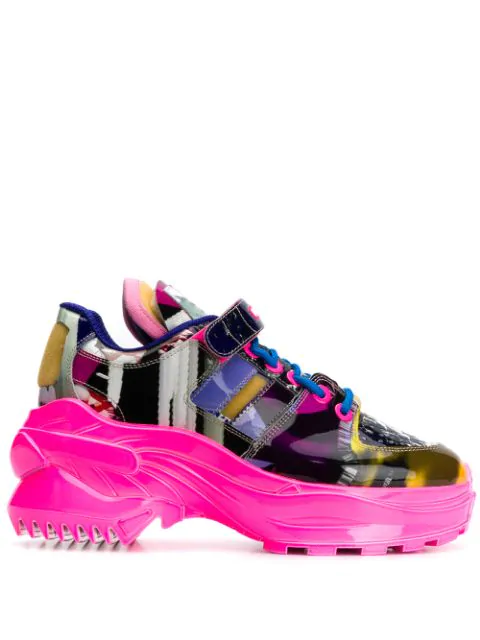 maison margiela pink sneakers