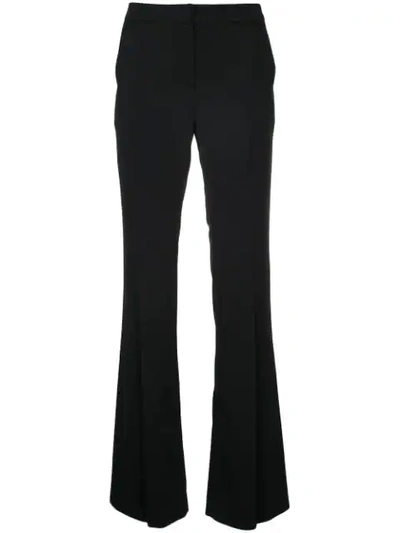 Goen J Crochet-trimmed Crepe Wide-leg Pants In Black