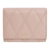 Givenchy Gv3 Quilted Leather Tri-fold Wallet In Nude