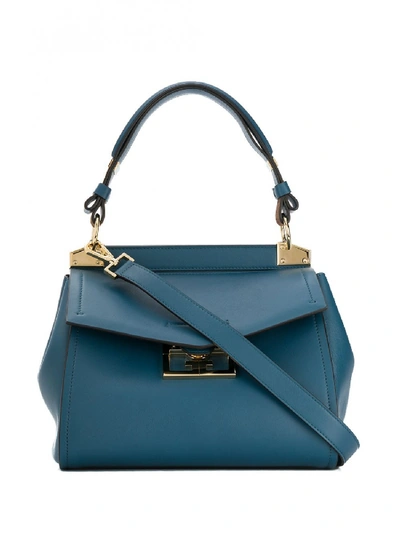 Givenchy Mystic Leather Small Bag In Blue