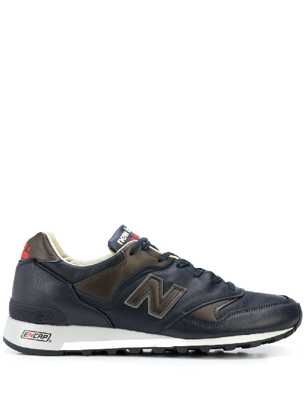 New Balance 577 Made In Uk Leather Runners In Blue | ModeSens