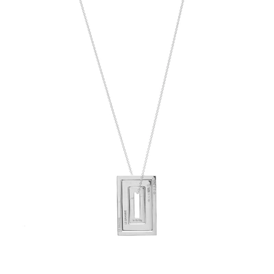 Le Gramme Accumulation Pendant Necklace In Silver