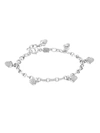 Tamara Comolli Women's Mikado 18k White Gold & Diamond Pavé Acorn Charm Bracelet