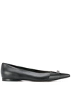 Sergio Rossi Logo Maniac Ballerina Shoes In Black