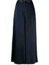 Talbot Runhof Gilia Cropped Trousers In Blue