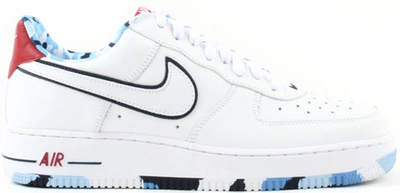 Pre-owned Nike Air Force 1 Low Independence Day (2006) (women's) In White/white-midnight Navy-varsity Red-ice Blue-university Blue