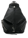 Rebecca Minkoff Zip Detail Backpack In Black