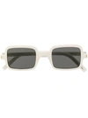 Saint Laurent Square-frame Sunglasses In White