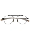 Dita Eyewear Lancier Aviator Glasses In Grey