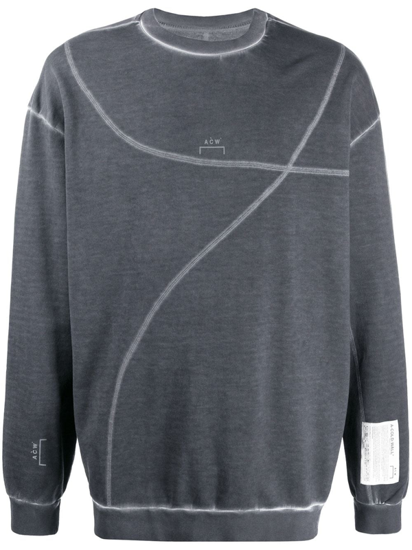 faded grey sweatshirt