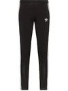 Adidas Originals Adidas Black Original Three Stripe Leggings In 黑色