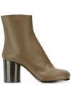 Maison Margiela Tabi Short Boots In Brown