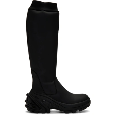 Alyx 1017  9sm Black Fixed Sole Knee Boots In Blk0001