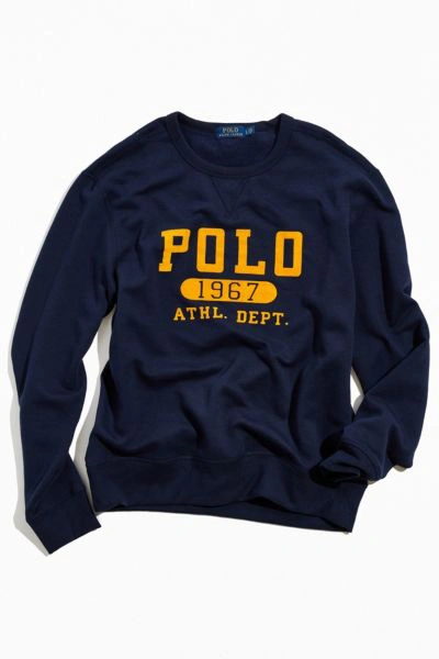 Polo Ralph Lauren 1967 Crew Neck Sweatshirt In Navy