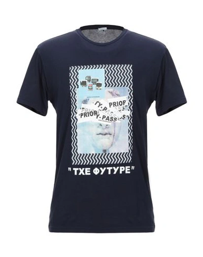 Daniele Alessandrini T-shirts In Blue
