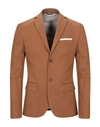 Grey Daniele Alessandrini Suit Jackets In Brown