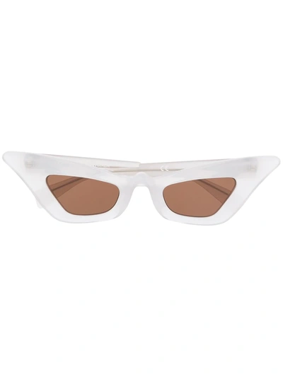 Kuboraum Maske Y7-pl Sunglasses Sunglasses In White