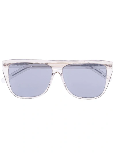 Saint Laurent Sl 1 Square Sunglasses In Grey