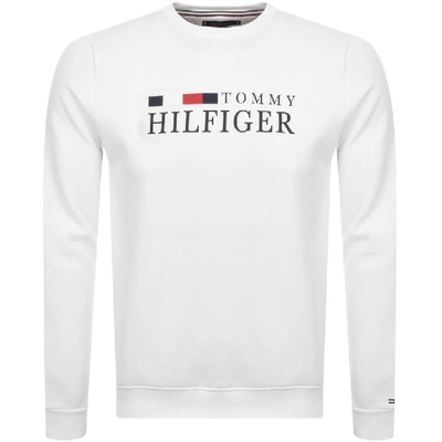 Tommy Hilfiger Logo Sweatshirt White