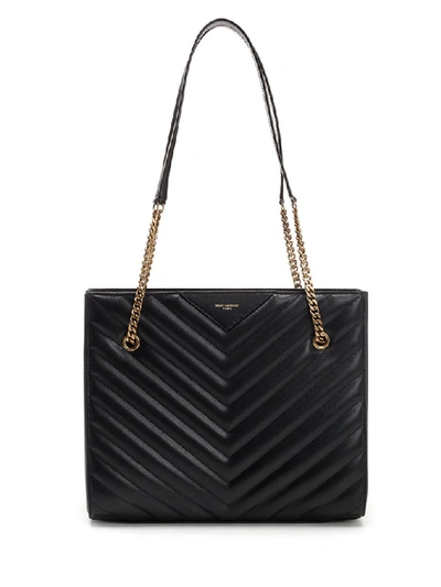 Saint Laurent Tribeca Medium Shopping Bag In Black