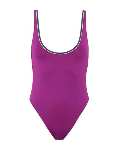 Stella Mccartney One-piece Swimsuits In Purple