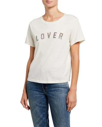 Amo Denim Lover Classic Graphic Tee In Vintage White