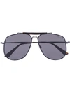 Tom Ford Black Connor Aviator Sunglasses