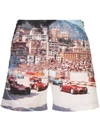 Orlebar Brown Start Your Engines Photograph Bulldog Regular-fit Swim Shorts