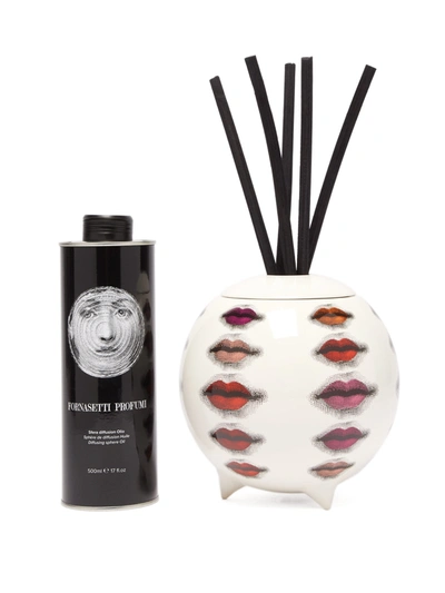 Fornasetti Rossetti Flora-scented Porcelain Diffusing Sphere In White