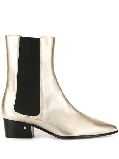 Laurence Dacade Valdo Metallic Boots In Gold