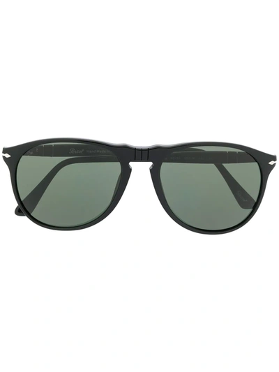 Persol Round Frame Sunglasses In Black