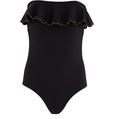 Zimmermann Edie Swimsuit In Black