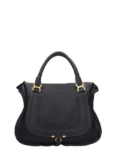 Chloé Mercie Hand Bag In Black Leather