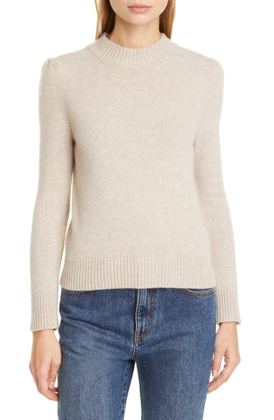 Co Essentials Cashmere Crop Sweater In Sand Melange