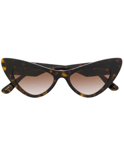 Dolce & Gabbana Dg4368 Cat Eye-frame Sunglasses In Brown