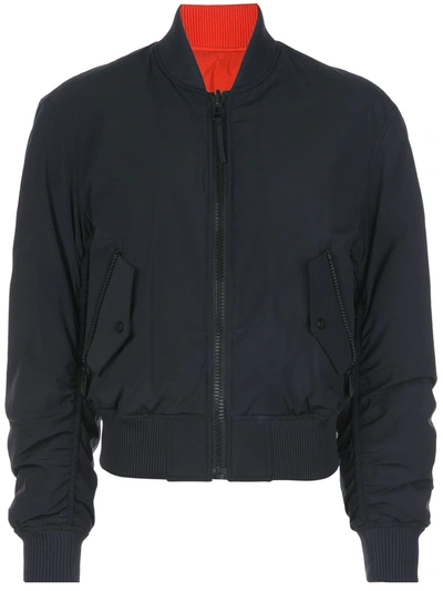 Aztech Mountain Zipped Bomber Jacket In Black