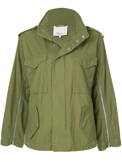 3.1 Phillip Lim / フィリップ リム Zippered Field Jacket In Green