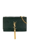 Saint Laurent Small Monogramme Shoulder Bag In Green