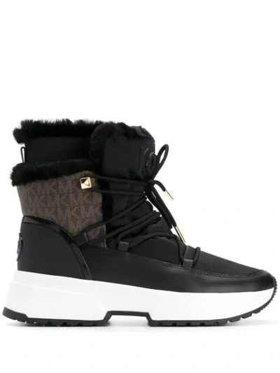 Michael Michael Kors Lace-up Ankle Boots In Black
