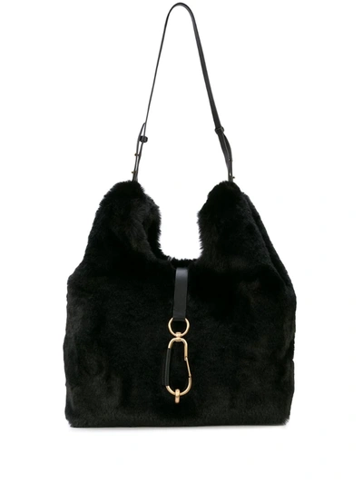 Zac Zac Posen Lobster Lock Shoulder Bag In Black