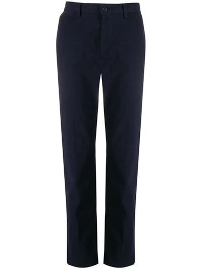Bikkembergs Slim-fit Chino Trousers In Blue