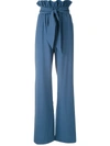 Olympiah Laurier Paperbag Waist Trousers In Blue