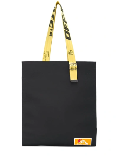 Off-white Industrial Straps Tote In Black