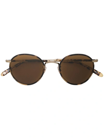 Garrett Leight Wilson Round Frame Sunglasses In Brown