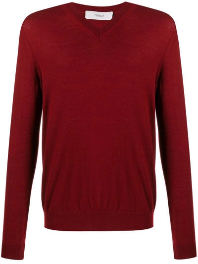 Pringle Of Scotland V-neck Sweater In Red