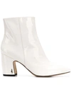 Sam Edelman Women's Hilty Pointed Toe Block High-heel Ankle Booties In White
