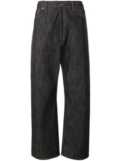 Junya Watanabe Cropped Denim Jeans In Multicolor