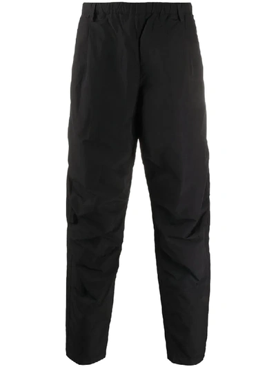 Nemen Nylon Flight Cargo Jogging Trousers W/ Zips In Black